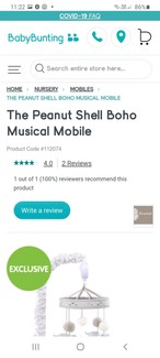 peanut shell boho musical mobile